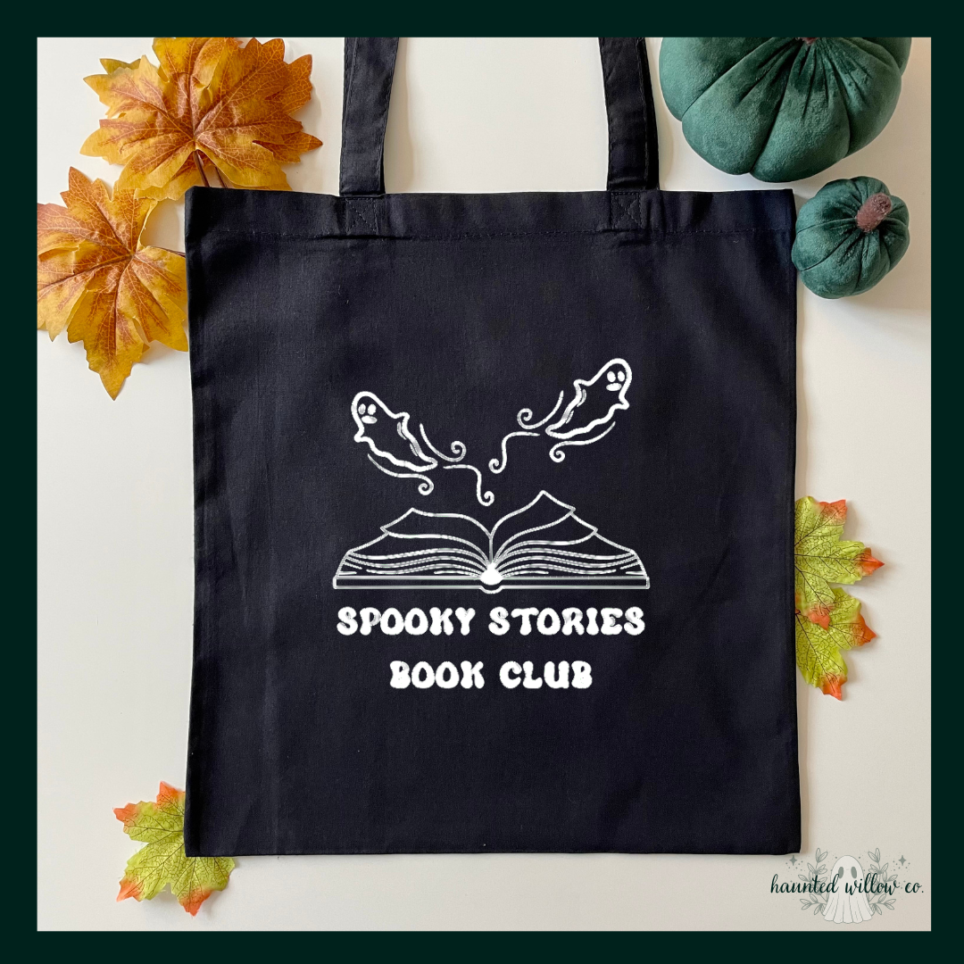 "Spooky Stories Book Club" Tote Bag